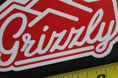GRIZZLY Skateboard Griptape Bear Mountain Orange Z47A OG Skateboarding STICKER