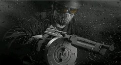 Game Face GFSMG(black)Electric full/semi-auto submachine «Tommy» Gun