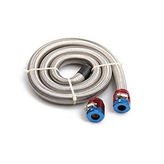 3 FT 6AN 3/8″ ID Fuel Line Stainless Steel Braided Hose Kit, With 3/8″ ID, 3FT