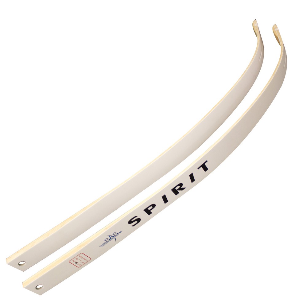SAS Spirit Jr Take Down Recurve Bow White Limbs Only for 54″ Riser – Pair