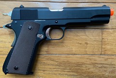 GE Metal Gas Blow Back Airsoft Gun 1911 up to 320 FPS/0.2G BB Black & Silver
