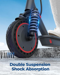 AOVOPRO AP07 Electric Scooter 10.5AH Dual Suspension Turn Signals Foldable 19MPH
