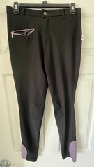 Devon Aire Womens Sz 28L Black Equestrian Riding Pants Classic Tights