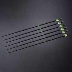 6X Archery Hunting Target Arrows 30″ PURE Carbon Arrows 0.003″ Spine 300/350/400