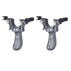 US 2-4 Pcs Professional Catapult Laser Slingshot Hunting Rubber Aim Point Target