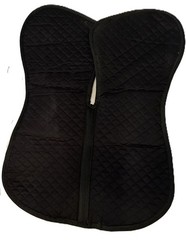 Total Saddle Fit Six Point Shimmable Saddle Pad – Cotton Half Pad with Shims M/L