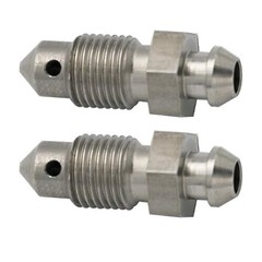 M10x1.0 Metric Brake Bleed Nipple Screw Bleeder Fitting M10x1.0 (2 Pack)