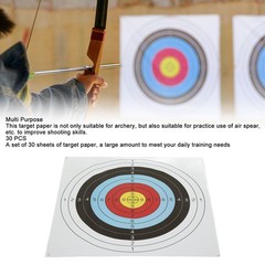 30 PCS Archery Target Paper Durable Full Shooting For Practice Popular