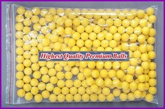 300 Ultra PREMIUM .68 cal YELLOW Reusable Paintless Practice Paintballs REBALLS