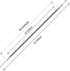Universal Throttle Cable 60 inch Long with 53″ Casing 1 PCS 60″ Throttle Cable