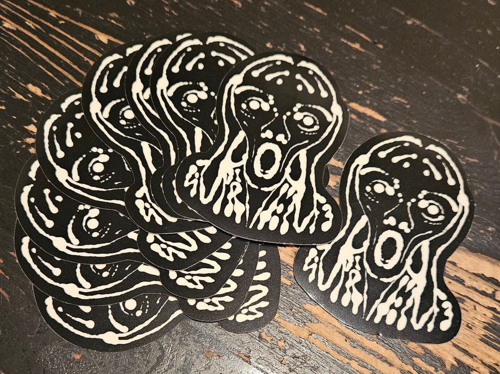 Supreme Glow In The Dark Scream Sticker SS17 + FREE SURPRISE