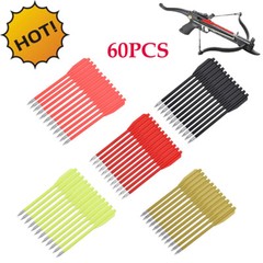 60PCS 6.3″ Crossbow Bolts Arrows Plastic Hunting Arrows Pistol Crossbow 50-80lb