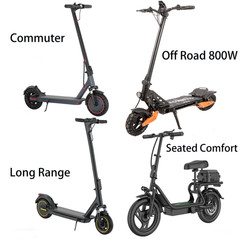 AOVOPRO Foldable Electric Scooter, 350W-800W NO/ Dual Shock Absorber 19/22/31mph