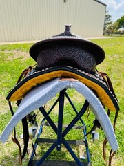 Trident Kids-Adults Western Pleasure Treeless Horse Saddle With beads 12″ to 18″