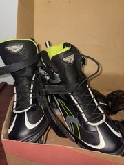Rollerblade Zetrablade Inline Skates Men’s US 12 + Pads Box Black Green Adult