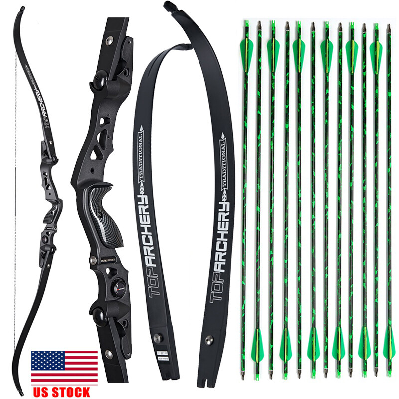 62″ ILF Recurve Bow 20-60lbs Archery 19″ Riser Takedown Bow limbs Target Hunting