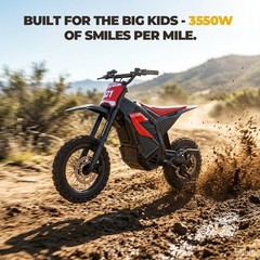 Adult Electric Dirt Bike 6000W Peak Top Speed Off Road All Terrain E Motorcycle