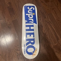 🟣Supreme x Antihero🟣 Dog Skateboard Deck – 8.25″ x 32″ – White/Blue – New