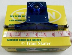 TITAN TI-BAR 5.0 Skateboard Trucks with GRIND BAR INSERTS (1 Pair) NOS CLEARANCE