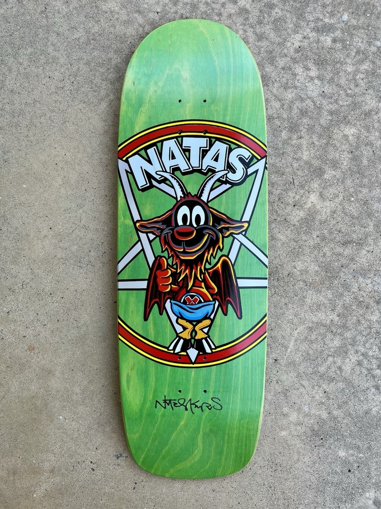 Natas Kaupus Thumbs Up Signed By Natas and Mark McKee Skateboard Deck ~Sold Out