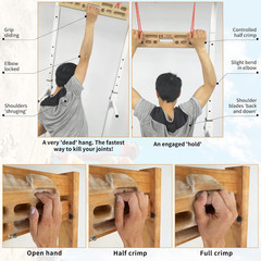 Two Stones Portable Hangboard | Rock Climbing Hangboard | Hang Board for Climbin