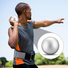 2 Pcs Shot Put Rubber Discus Black Ball for School Track and Field Discuses f…
