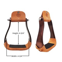 Horse Western Saddle Tack Barrel Racing Aluminium Stirrups 5181