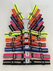 Adjustable LED Running Light Safety Vests With USB Charging Cable High Visibilit