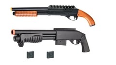 Deal: Double Eagle M47C + M401 Pump Action 400 FPS Airsoft Shotgun + 2 Mags