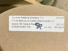1 inch MIL-W-5625 Nylon Tubular Webbing Milspecs 4000Lbs Durable for Outdoor …
