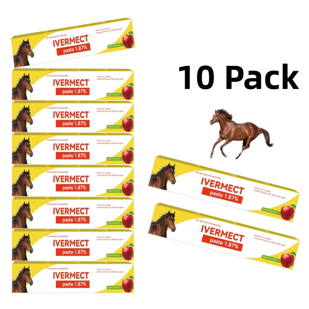 10 Packs in Box Paste Horse Dewormer Apple Flavor Wormer Autumn promotion1/2028