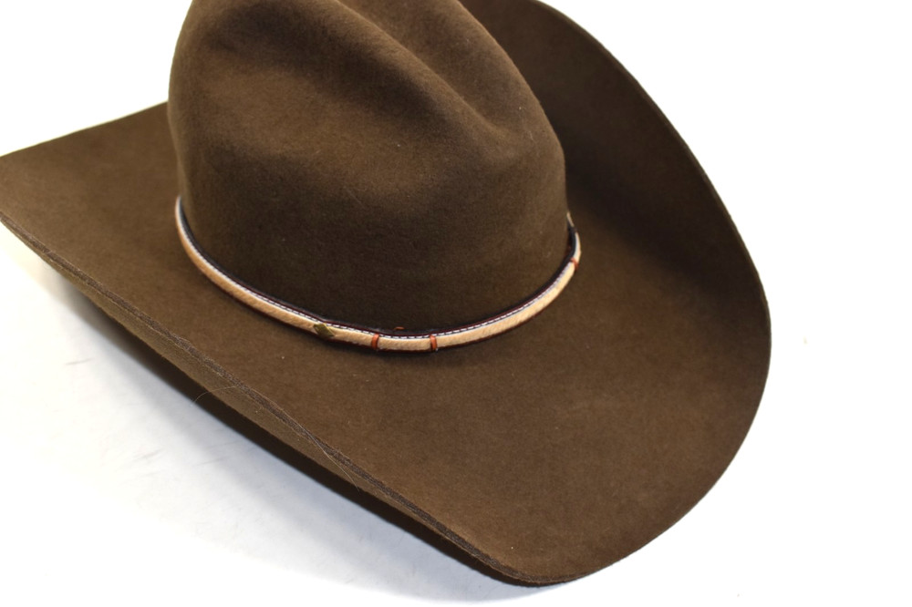 Stetson 4X Buffalo FUR FELT Hat Powder River Cowboy Hat SIZE 7 MINK