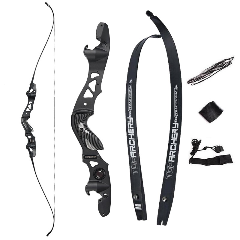25-60lbs Takedown 62″ ILF Archery Recurve Bow 19» Aluminum Riser Hunting Shoot