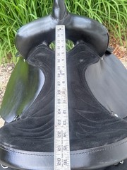 15″ CHISHOLM TRAIL Black Light Weight Leather & Cordura Western Saddle ~ CLEAN!!