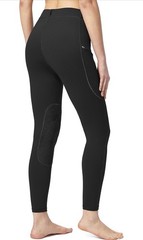 SANTINY Women’s Horse Riding Pants with Zipper Pockets Knee-Patch Size XS