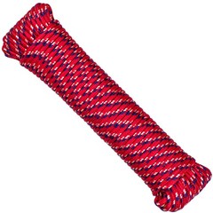 100 ft Poly Rope, Diamond Braided 1/4 inch Rope for Outdoors, Hiking, Camping…