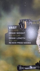 Bear VAST RTH EXTRA Compound Bow Kit w/ 3-Pin Sight (New)