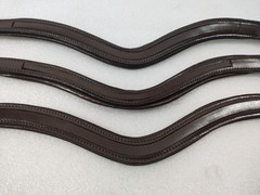 Tan Brown4x1 Leather Empty Channel Browband For Horses 8 MM – U Shape 14″ & 15″