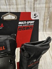 Eight Ball Kids 5+ Wrist Knee Elbow Pads Multi Sport Protective Pad Set Black