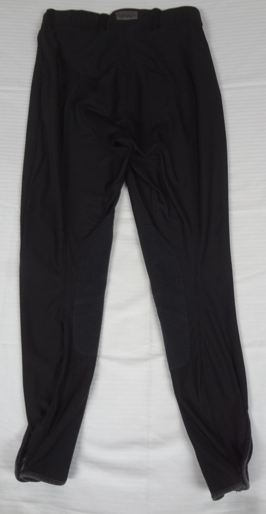 OVATION CLASSIC RIDING BREECHES BLK MEDIUM WOMEN PANTS KNEE PATCHES STRETCH K478