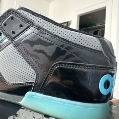 Osiris NYC 83 Mid Men’s Skate Shoes Size 13, Black/Gray/Cyan