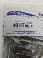100 Pack Gateway Feathers 4″ Right Wing: Shield Camo Tre Bark 400RSTBR-100