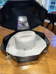 CAVENDERS RODEO KING Men’s Felt Western Cowboy Hat Gray ~Size 7 1/4 ~ New Unworn