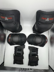 Eight Ball Black Pads, for Bike, Skate, and Scooter, Adult 14+(06)