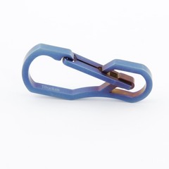 Blue Titanium Keychain: 50kg power, multi-tool for outdoor heroics & mishaps