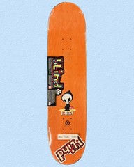 RARE Blind Skateboard Deck Micky Papa Reaper Knife R7 Yellow 8.0 NOS 2019