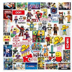 Mix 10/50 PCs Roblox Game Luggage Notebook Laptop Car Sticker – No Duplicate