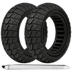 10×2.75 Solid Tire for Electric Scooter, 2-Pack, Black