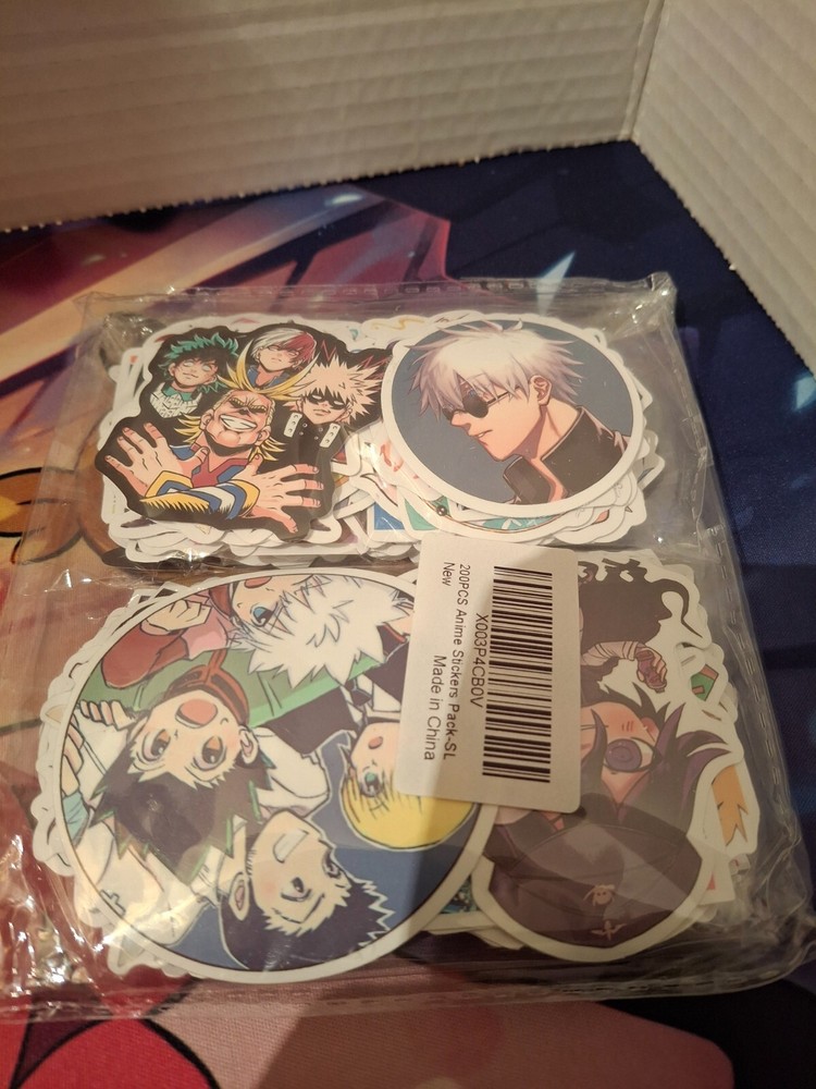 200 PC Mixed Anime Pokemon, Hunter Hunter, Decal Sticker Laptop Skateboard