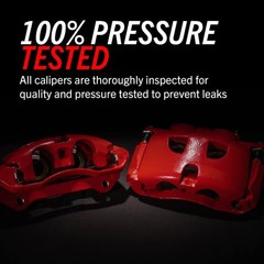 Power Stop Rear High-Temp Red Powder Coated Calipers For 2006-2008 Dodge Ram …